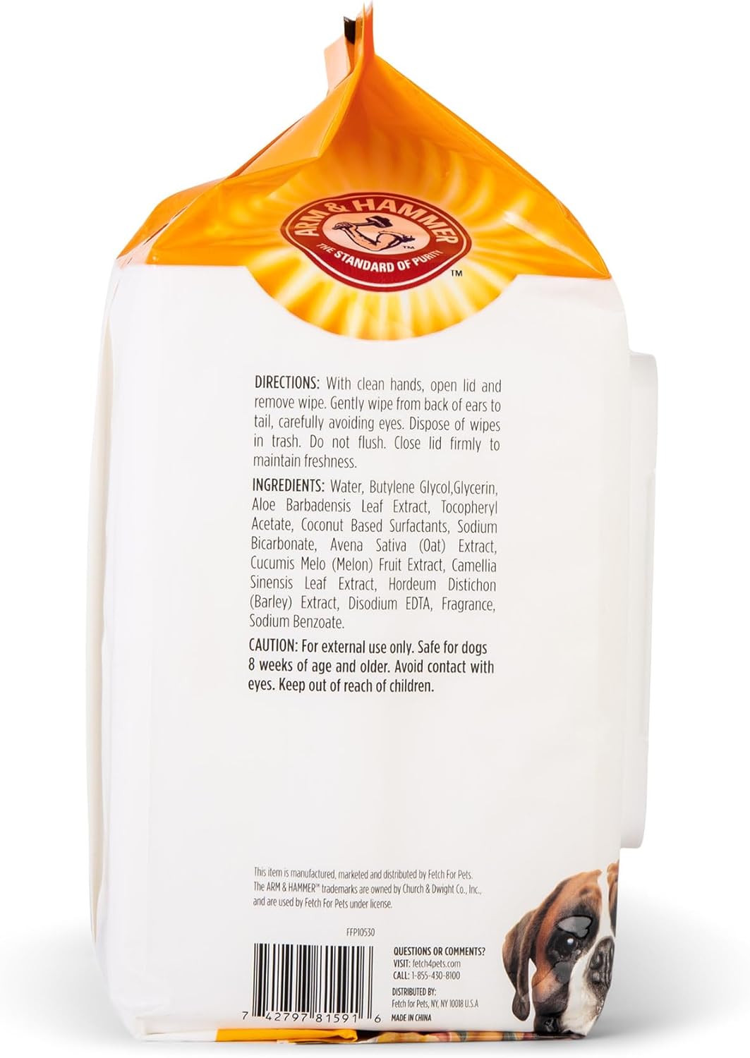 Arm & Hammer Heavy Duty Multipurpose Dog Wipes, Mango, 100 Count, 3-Pack