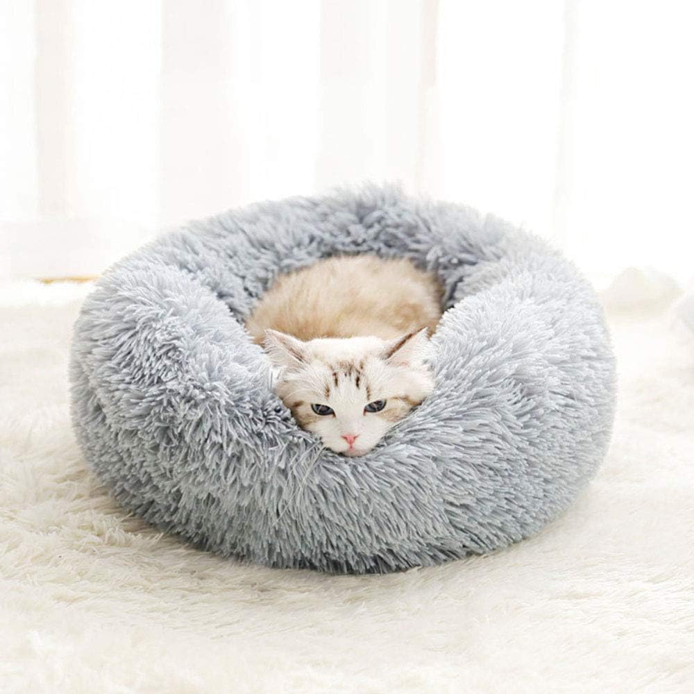 Cat Bed for Indoor Cats,Mini Plush Self Warming Kitten Bed, 20 Inch