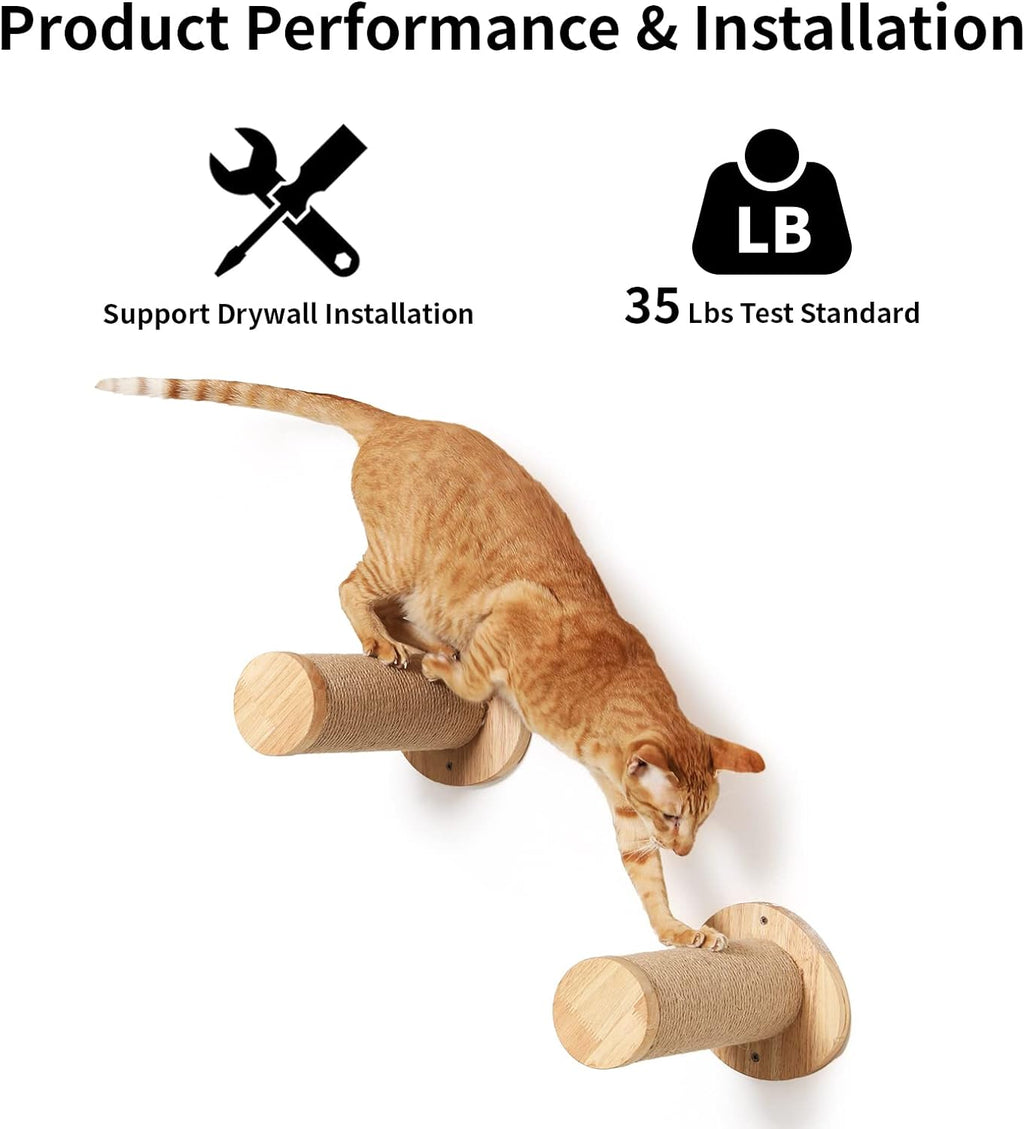 FUKUMARU Cat Wall Steps, 11.8 Inch, 2 of Pack