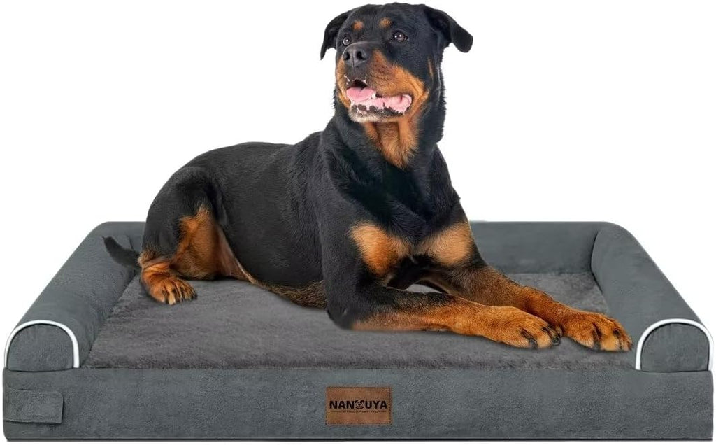 NANUYA Orthopedic Dog Bed for XX-Large Dogs, 44 x 34 Inch, Dark Grey