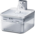 DownyPaws Cat Water Fountain Cordless, Pet Fountain, 84oz/2.5L, White