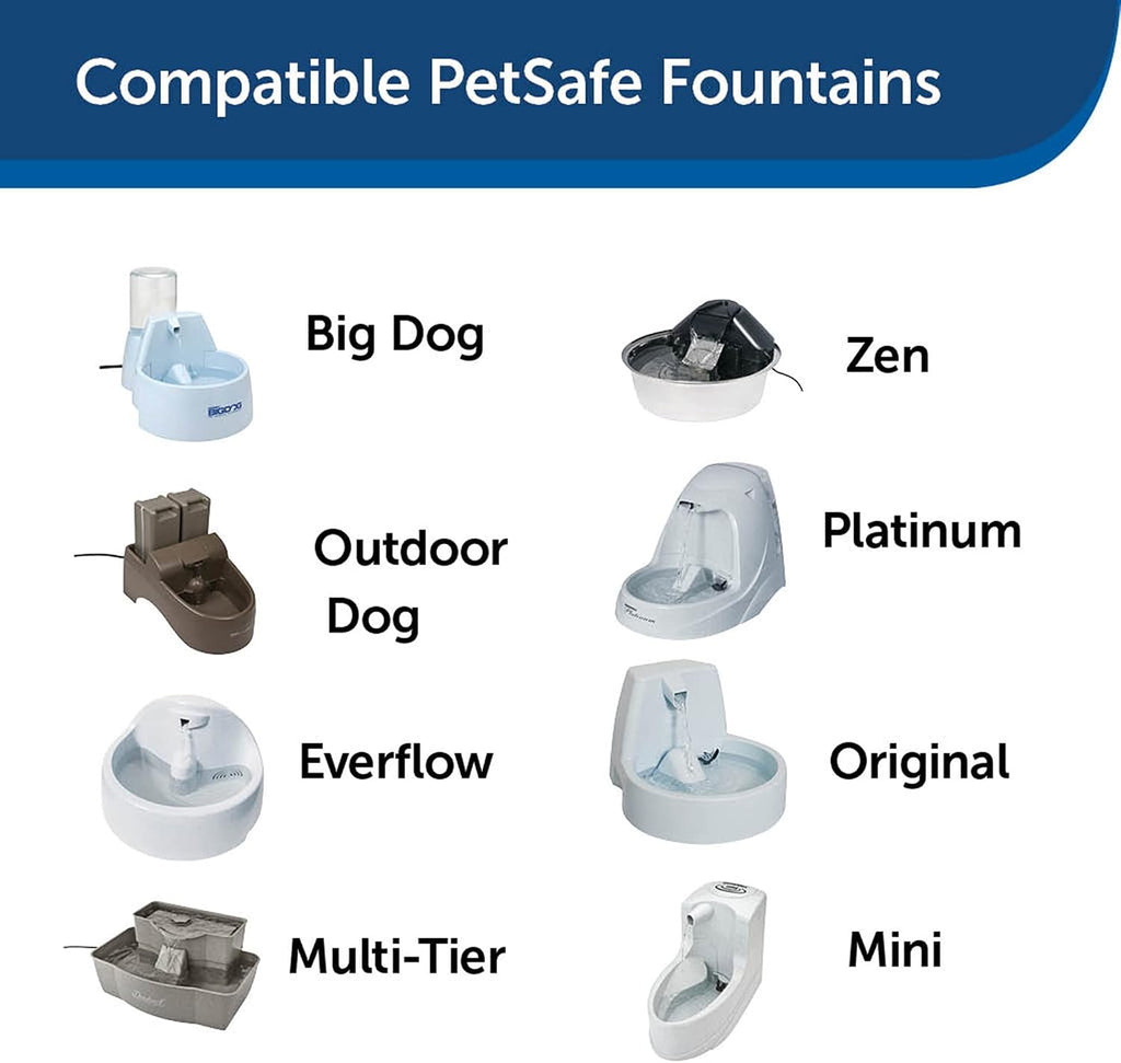 PetSafe Drinkwell Premium Replacement Carbon Filters, Dog and Cat Water Fountain Filters (Pack of 120)