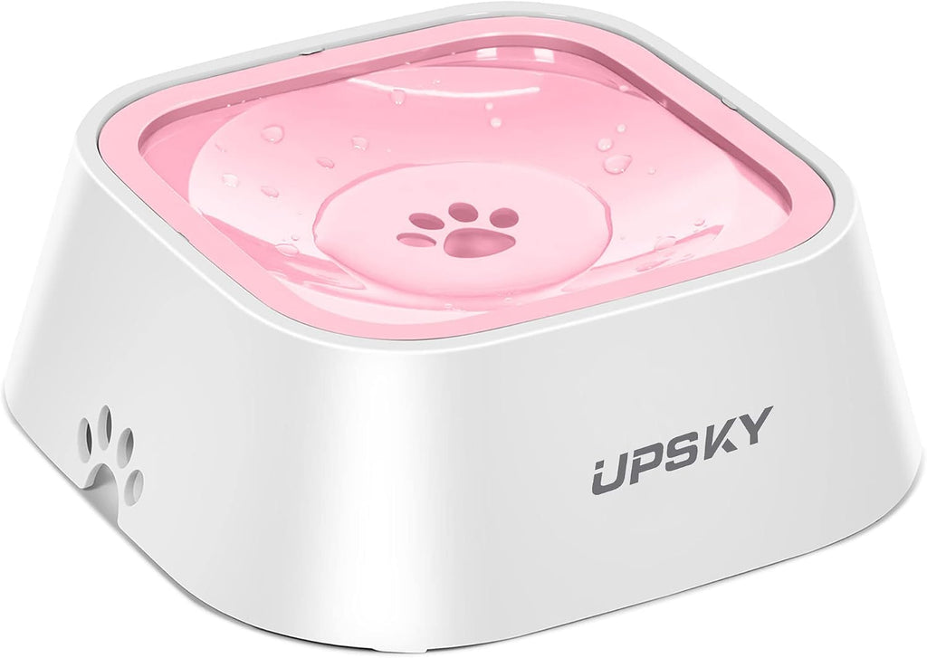 UPSKY 35oz No-Spill Pet Water Bowl, Slow Water Feeder for Dogs and Cats | Splash-Proof Bowls, Slow Drinking Pet Dish, Easy-Clean Dishwasher Safe, Portable For Travel 