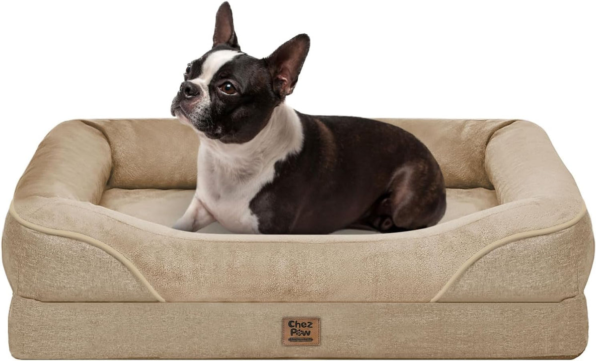 Chez Paw Orthopedic Waterproof Dog Bed for Medium and Large Dogs
