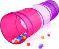 Kids Play Tunnel Tent for Toddler, 6-ft Pop Up Crawl Tunnel Toy for Baby Children or Dog Cat, Collapsible Gift for Boy and Girl Play Tunnel Indoor and Outdoor Game (Colorful Play Tunnel)