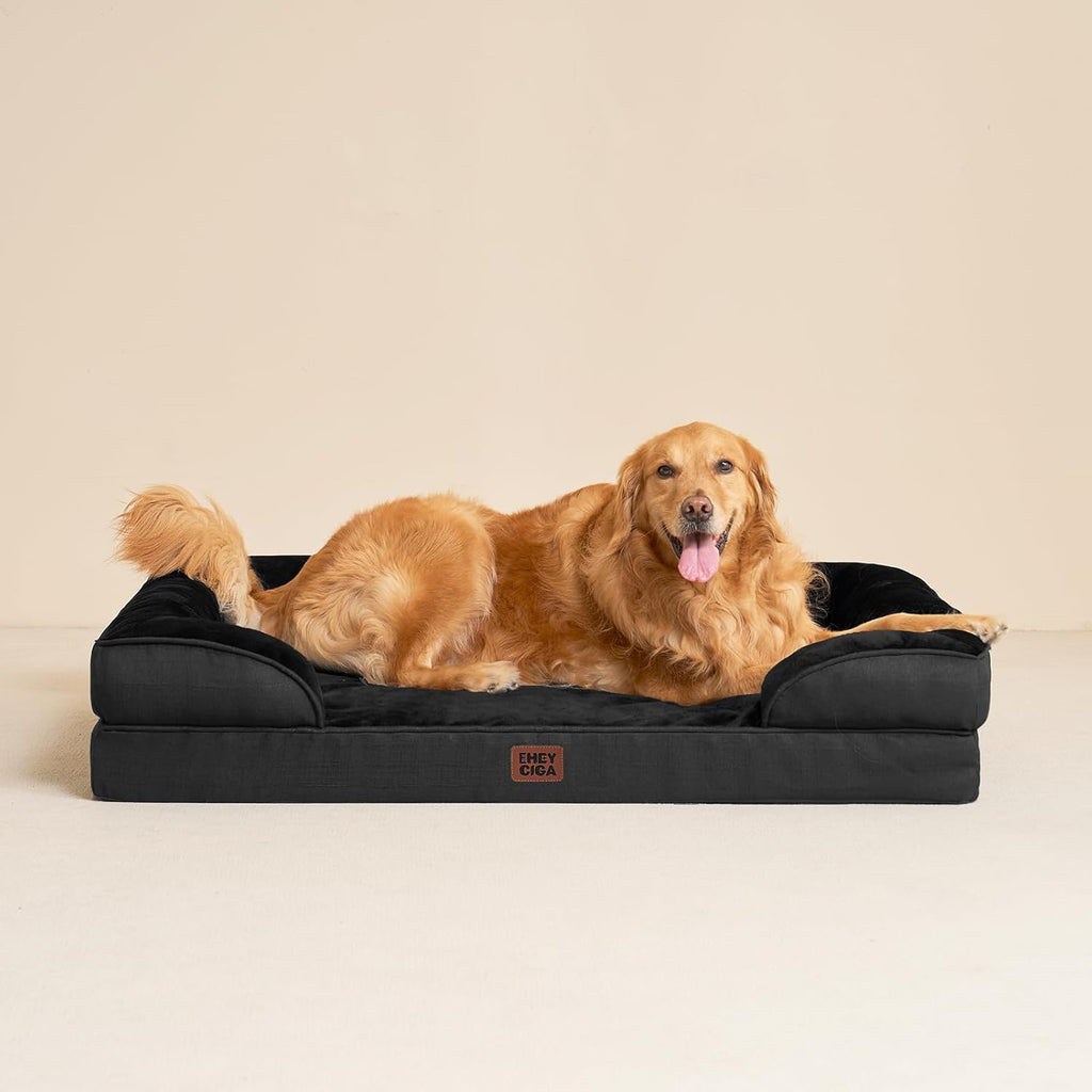 EHEYCIGA Orthopedic XXL Dog Bed, Waterproof Washable XL Big Pet Bed 46"