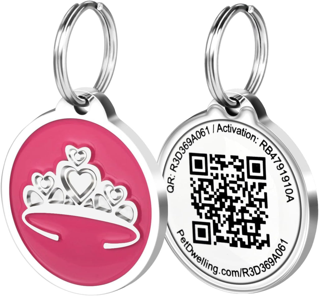 Pet Dwelling Easy Scan QR Code Pet ID Tag for Dogs & Cats | Instant Owner Contact | Real-Time Scan Alerts | Digital Pet Profile | Lost Pet Identification
