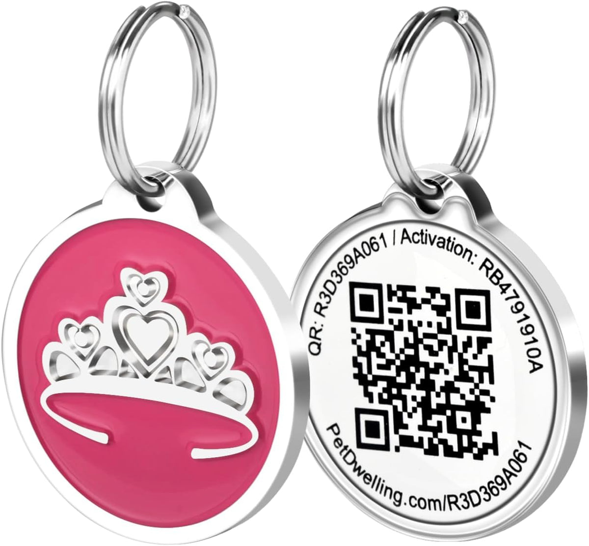 Pet Dwelling Easy Scan QR Code Pet ID Tag for Dogs & Cats | Instant Owner Contact | Real-Time Scan Alerts | Digital Pet Profile | Lost Pet Identification