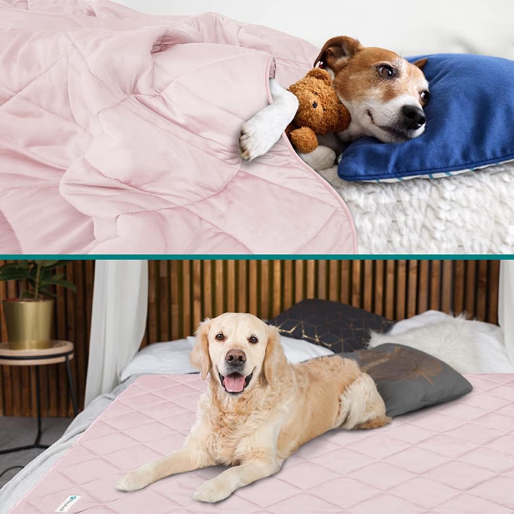 PetAmi Cooling Dog Blanket Lightweight Soft for Medium Pet Cat, 29x40 Pink