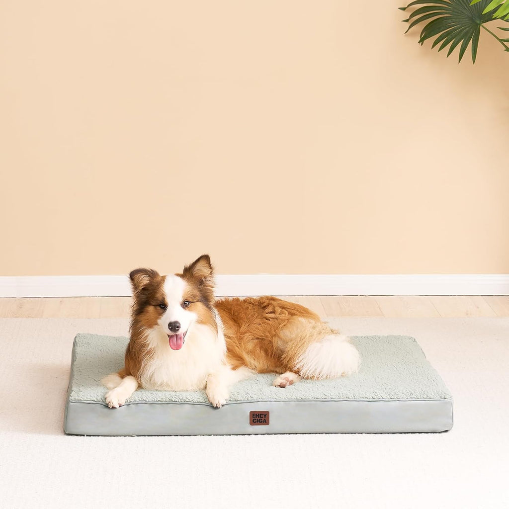 EHEYCIGA Orthopedic Dog Bed Extra Large with Removable Washable Cover, 47IN