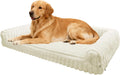 Waterproof Orthopedic Dog Bed for Large Dogs Cream