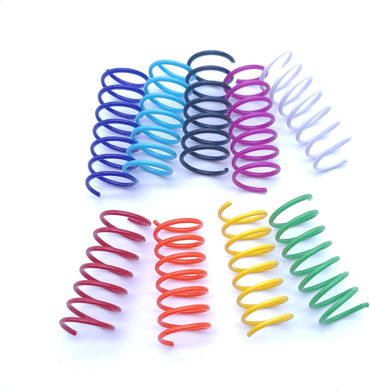 9 Colors Cat Spring Toy, Colorful Springs Self-Play Cat Toys for Indoor Cats,Interactive Cat Toy, Cat Kittens Spiral Coil Springs for Swatting,Biting,Hunting,Pouncing -36PCS