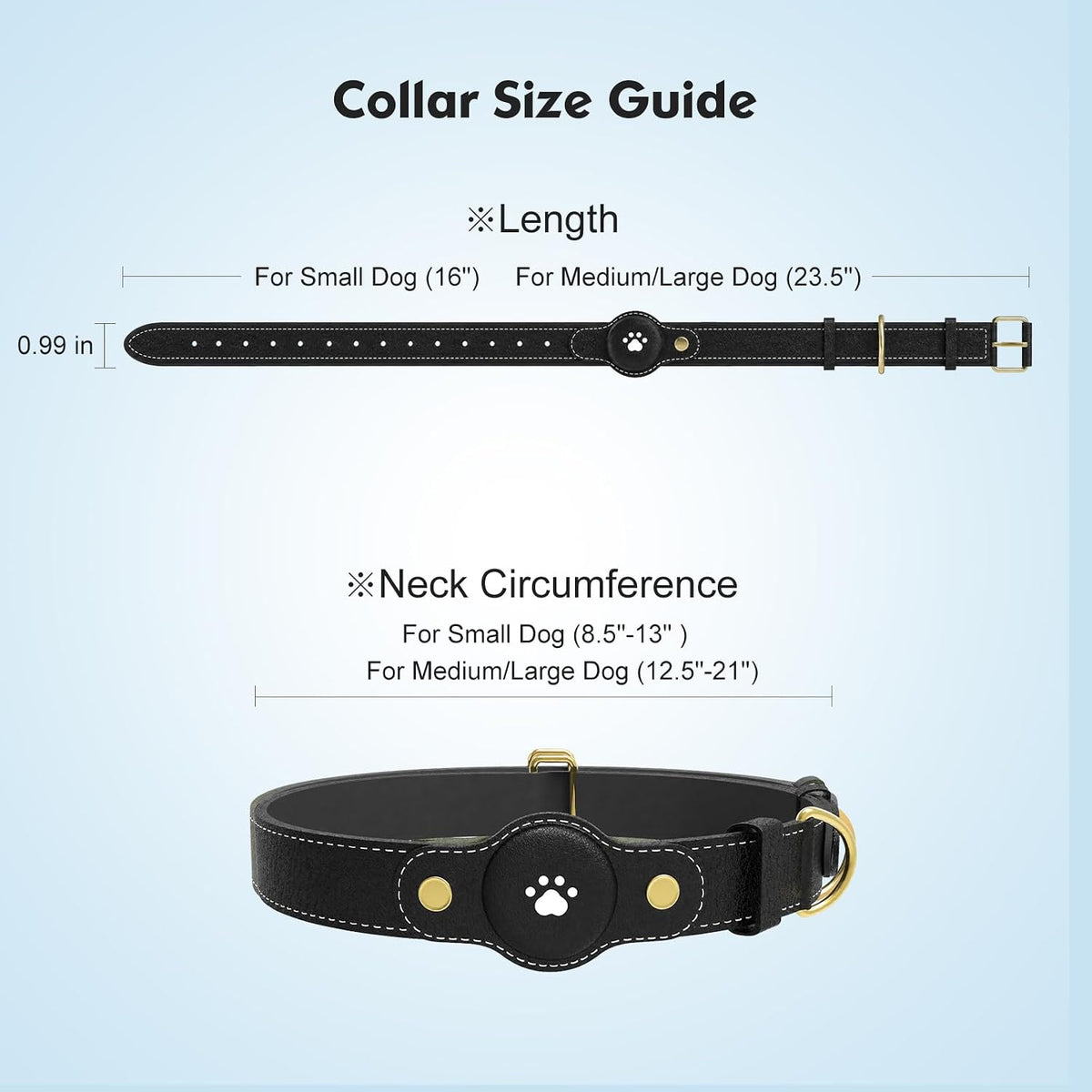 GPS Tracker for Dogs – Smart Dog Collar & Pet Tracker with Real-Time Location, No Monthly Fee, Unlimited Range (iOS & Android) – Fits Small to Large Dogs(Locator Included)