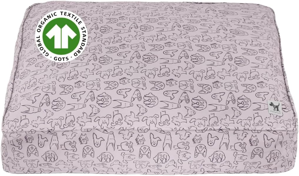 Molly Mutt Only You Dog Bed Duvet Cover, 100% Cotton Canvas Cover for Dog, Puppy, or Cat Bed, Durable, Washable, and Free of Harmful Chemicals, Small, 22"x27"x5"