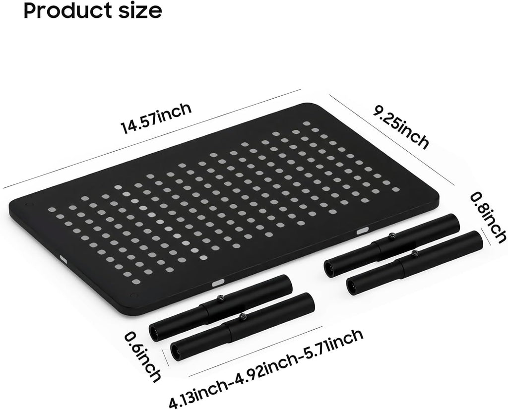 W‌SOWX Adjustable Automatic Cat Feeder Stand, Elevated Cat Food Stand,Black