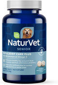 NaturVet Senior Dog Wellness Advanced Hip and Joint Plus Omegas - 40 Ct
