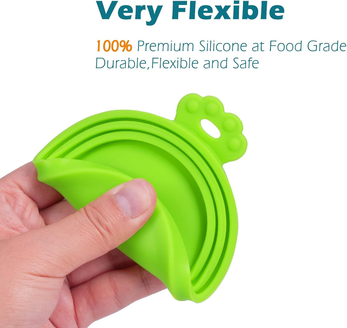 PetBonus 2 Packs Pet Food Can Covers Lids, Universal Size for Dog Cat Food | Silicone, 1 fit 3 Standard Size Can Tops, Can Topper for Wet Food, BPA Free, Dishwasher Safe, Blue Green 