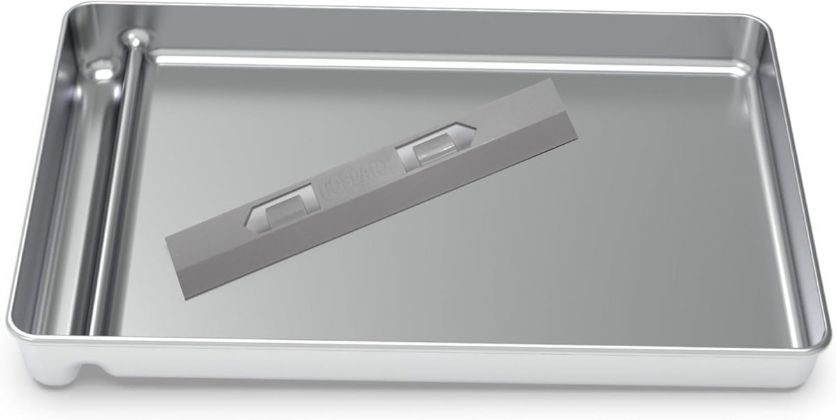 Stainless Steel Reusable Litter Tray Compatible with Petsafe Scoop-Free Self-Cleaning Cat Litter Boxes - Never Absorbs Odor, Stains, or Rusts (Stainless Steel Litter Tray) (Extra Deep)