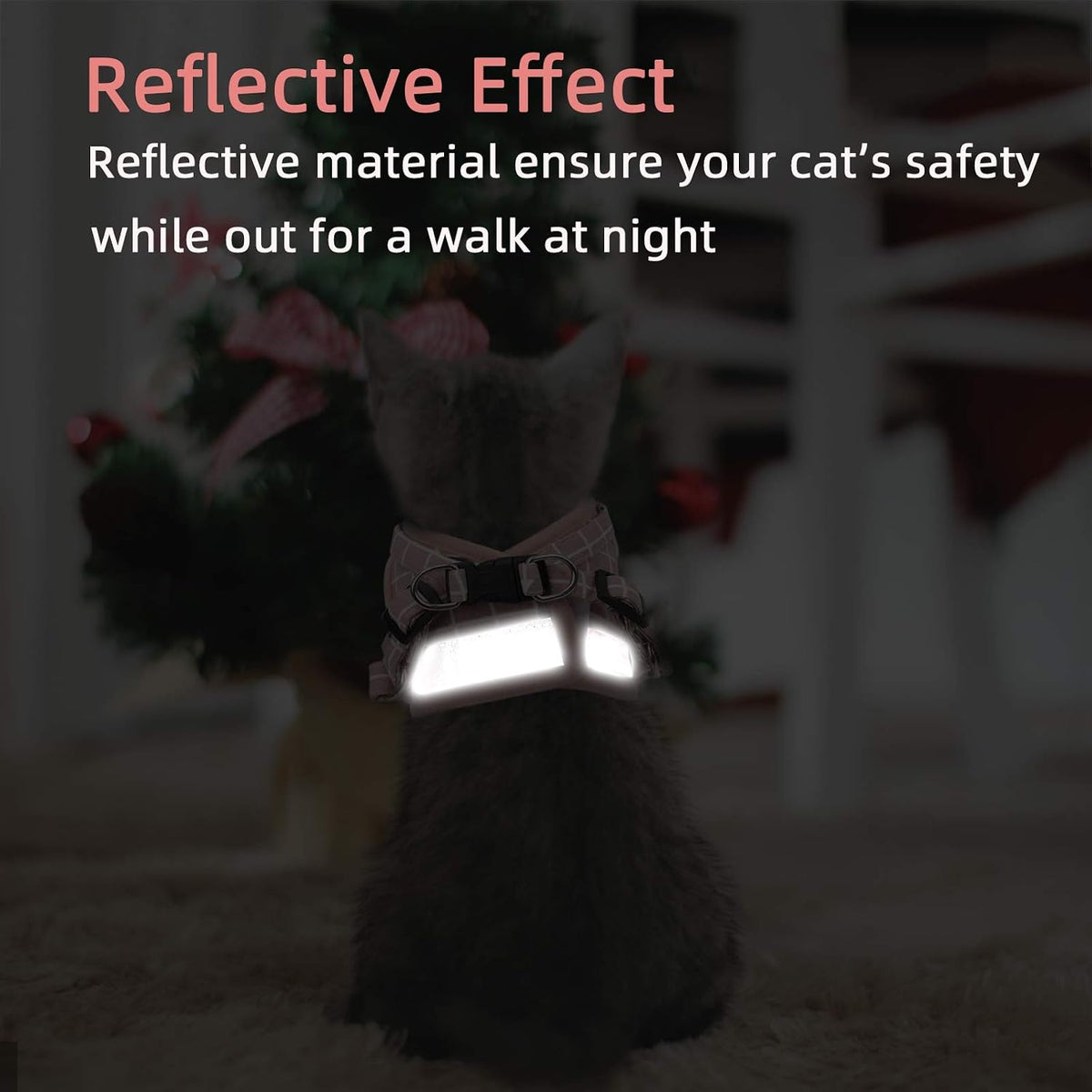 Cat Vest Harness and Leash Set, Escape Proof Kitten Harness Pink