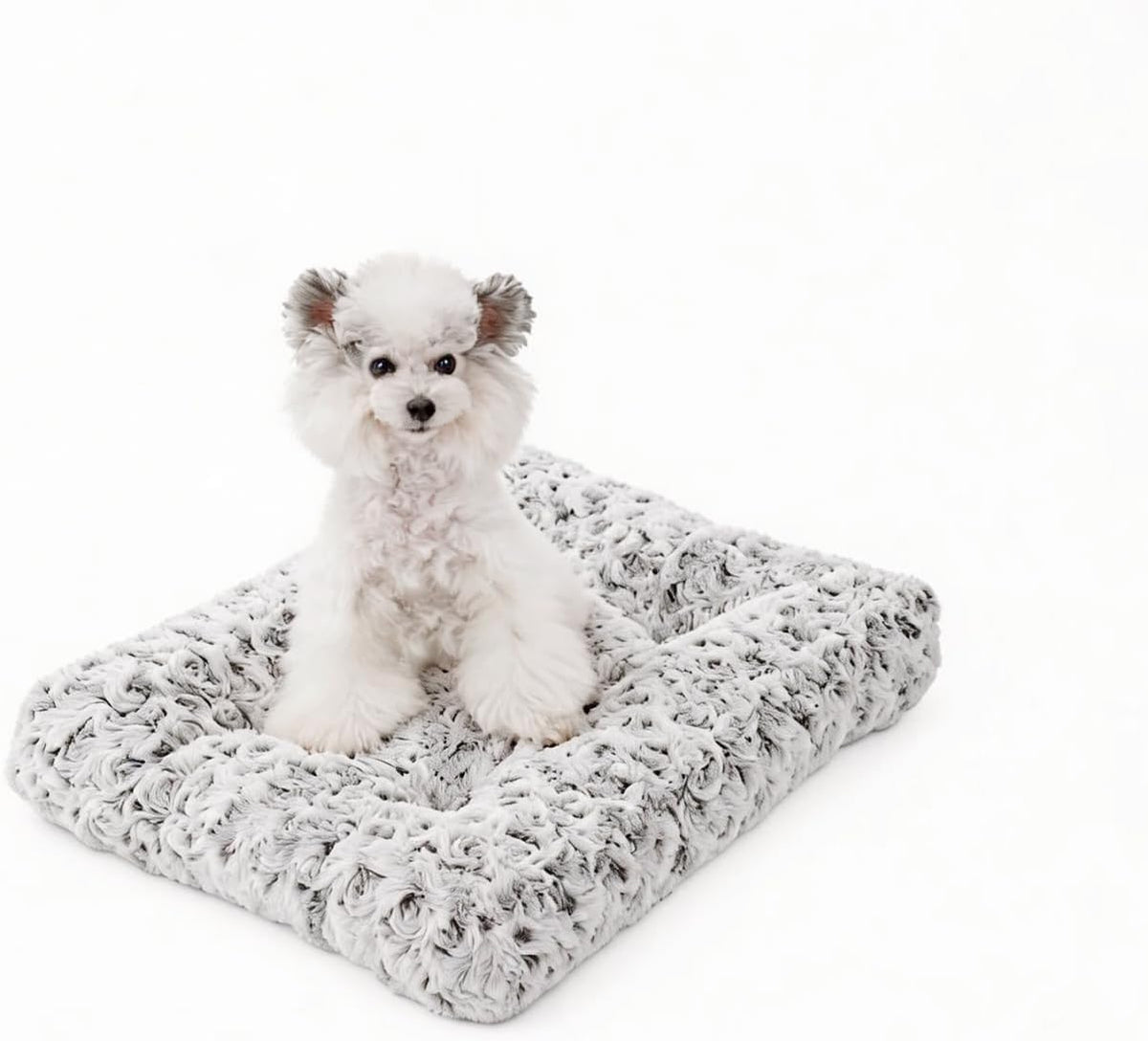 Small Dog Crate Bed Mat, Washable Plush Pad for Puppies & Cats