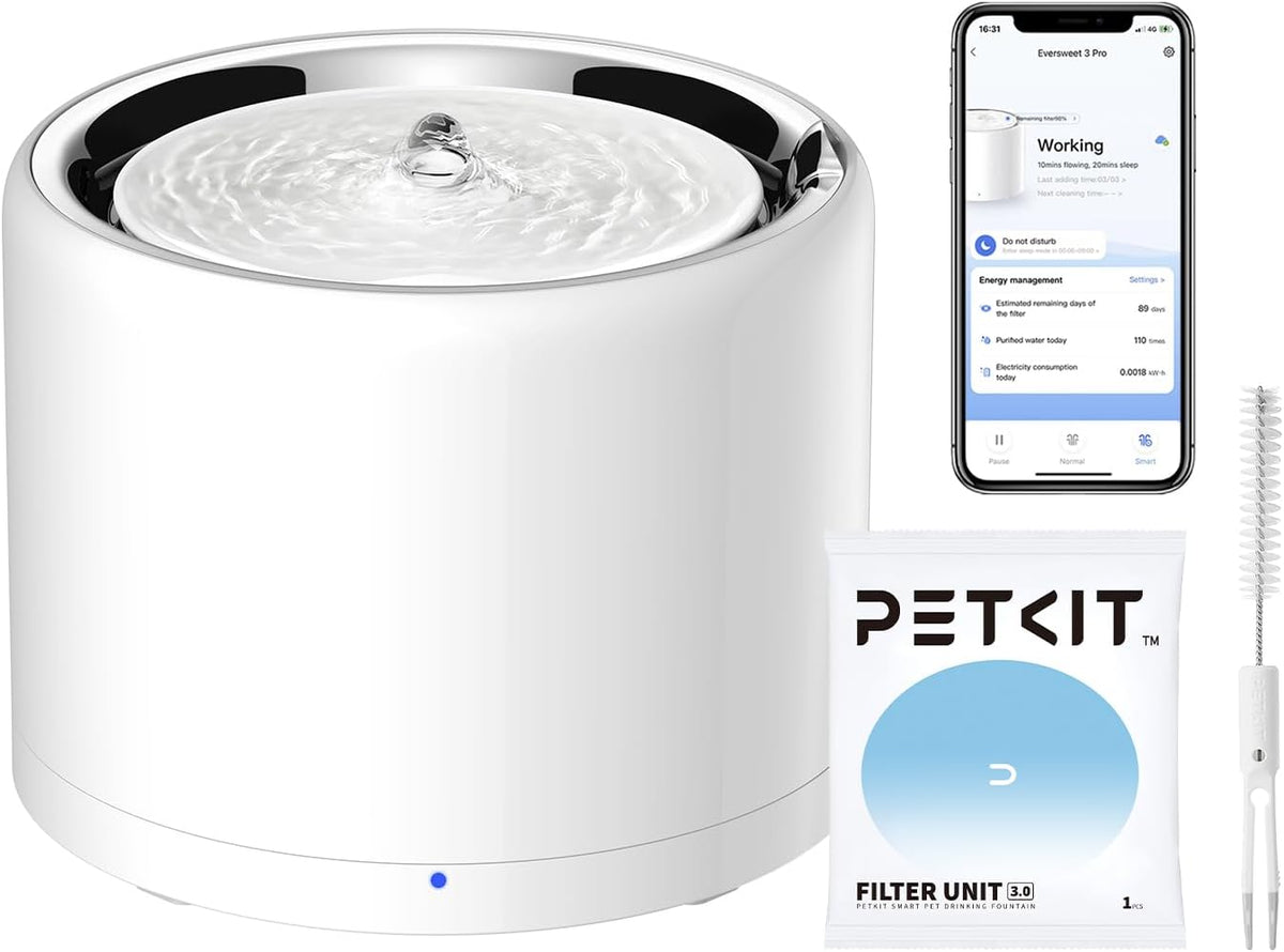 PETKIT Eversweet 3 Pro Cat Water Fountain with Wireless Pump