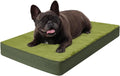 KSIIA Orthopedic Dog Bed for Medium Dogs with Waterproof Lining,Green,29x18