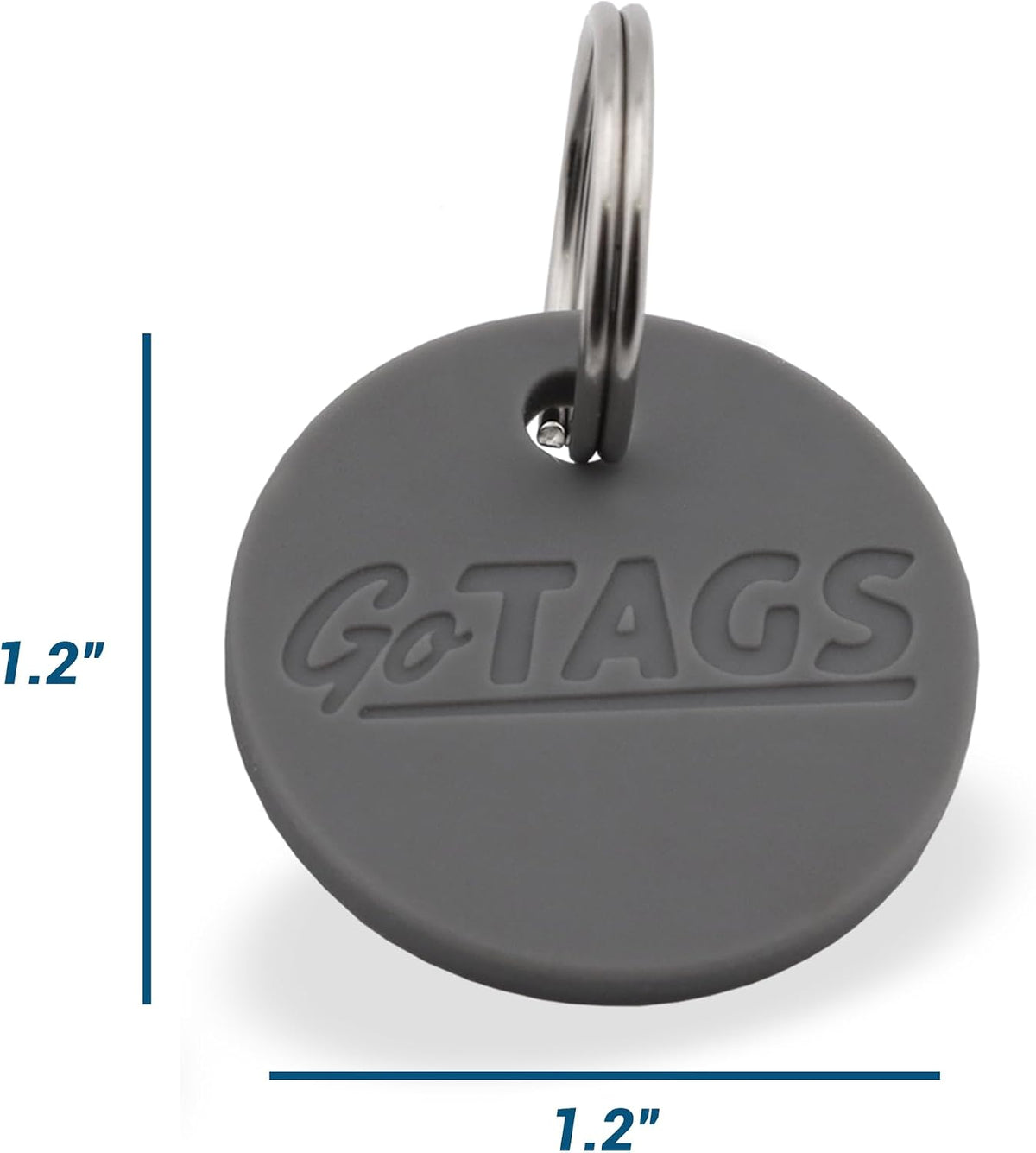 GoTags Rubber Tag Silencer with Connector, Great for Metal Dog and Cat Tags
