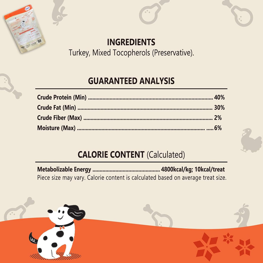 MAJOR PETS Freeze Dried Turkey Dog Training Treats, 10oz, 120+ Treats