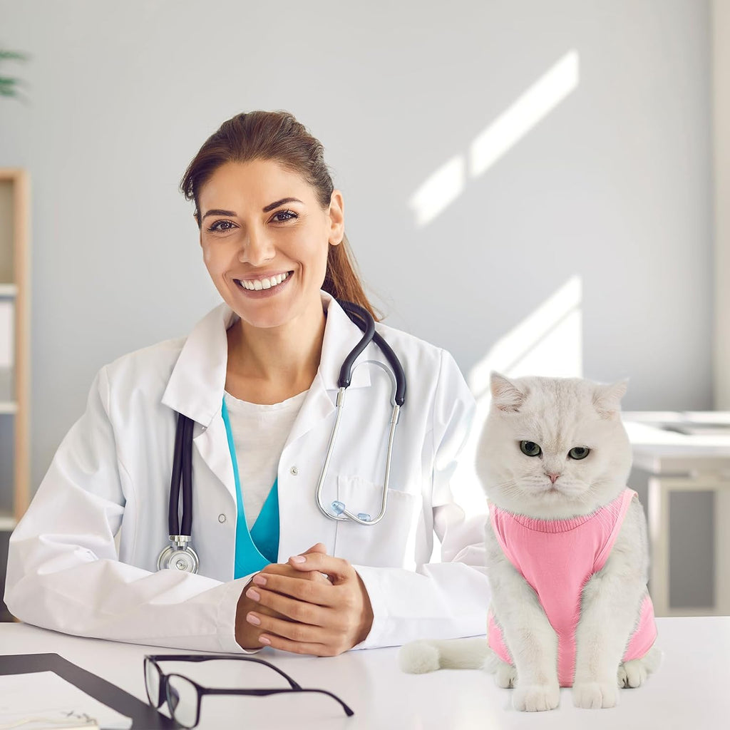 Avont Cat Recovery Suit - Kitten Onesie for Cats After Surgery