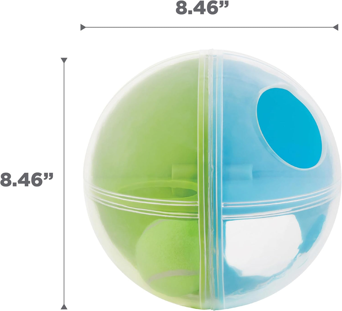 Outward Hound by Nina Ottosson A-Maze Ball Dog Treat Puzzle Ball, Level 2 Intermediate, Green