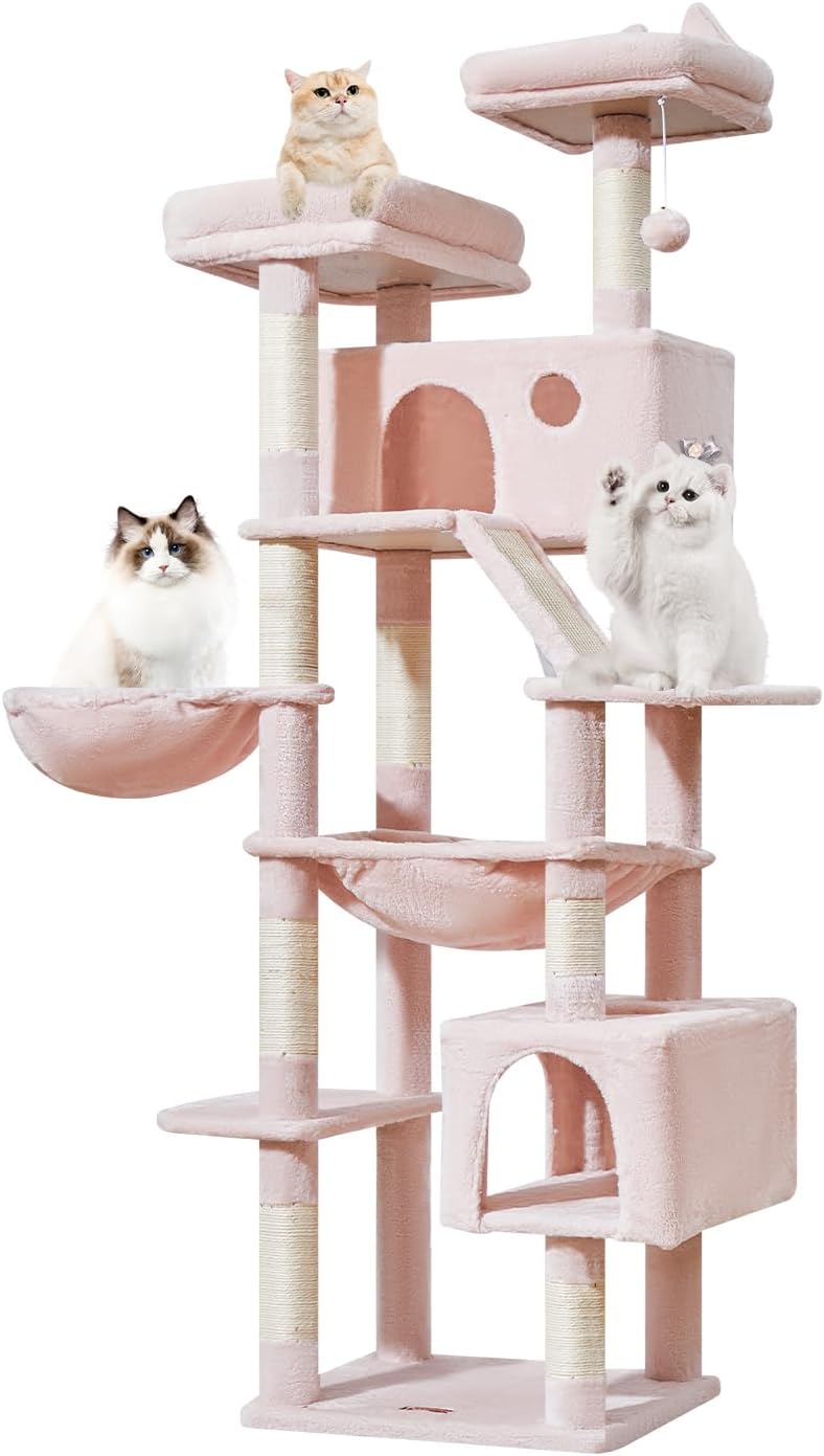 Taoqimiao Cat Tree, 71 in Extra Large Cat Tower for Inddor Cats, MS026LP