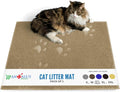 Andalus Large Cat Litter Mat, Pack of 1 - Waterproof, Non-Slip & Easy to Clean Cat Litter Box Mat for Extra Efficient Pet Litter-Trapping, Beige (30” X 18”)