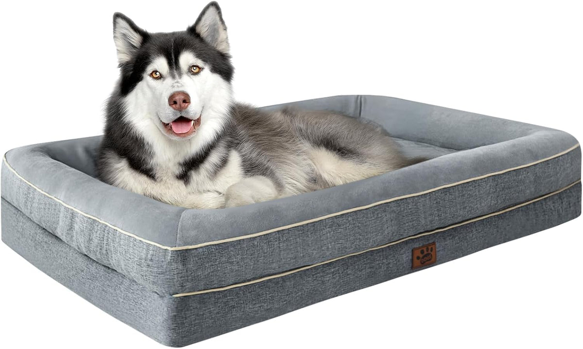 Dog Bed Orthopedic Waterproof Memory Foam XL Non-Slip Washable Couch