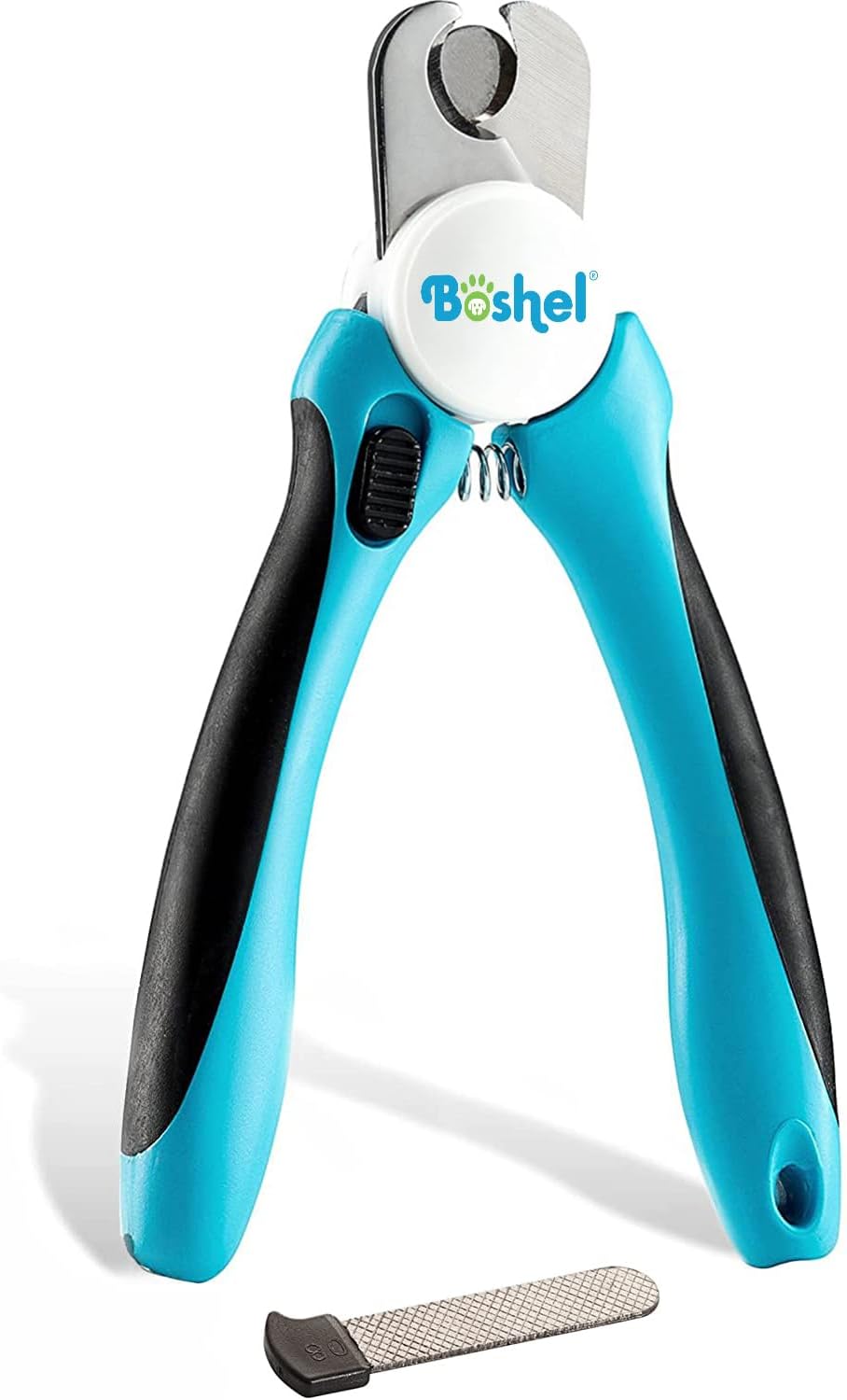 Dog and Cat Nail Clipper with Safety Guard, Razor-Sharp Toenail Cutter with Nail File, Ideal for Smaller Pets 