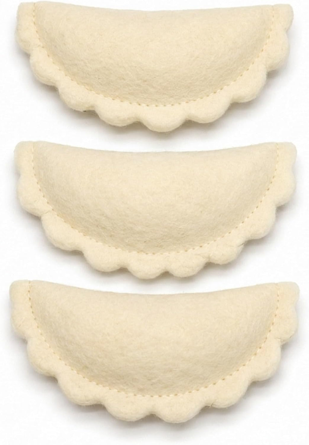 Glaciart One Wool Felt Dumpling Cat Toys with Catnip, 3 Pack Handmade Food Catnip Toys for Indoor Cats & Kittens, Interactive Kicker Toys for Exercise & Play