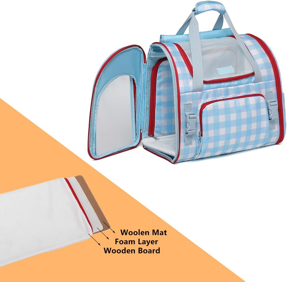 Pet Backpack Carrier for Small Dogs Medium Cats, Puppies,Breathable and Collapsible Design, Portable Travel Bag for Bearded Dragon,Rabbit Cage