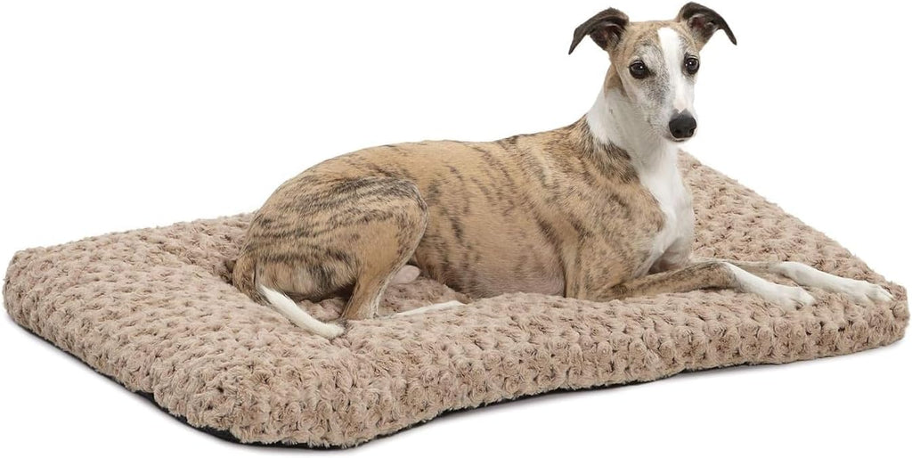 MidWest Homes for Pets Intermediate QuietTime Deluxe Mocha Ombré Swirl Plush Pet Bed, Machine Washable, Non-Skid Bottom, Soft Crate Mat for 36-inch Crates