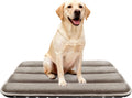 pobopobo Dog Crate Pad, Ultra Soft & Anti-Slip Kennel Mat, Secure Fit for Metal Crates & Dog Cages, Washable Cozy Bed for Small Medium Large Dogs (Light Brown, L(34"*20"*1.5"))