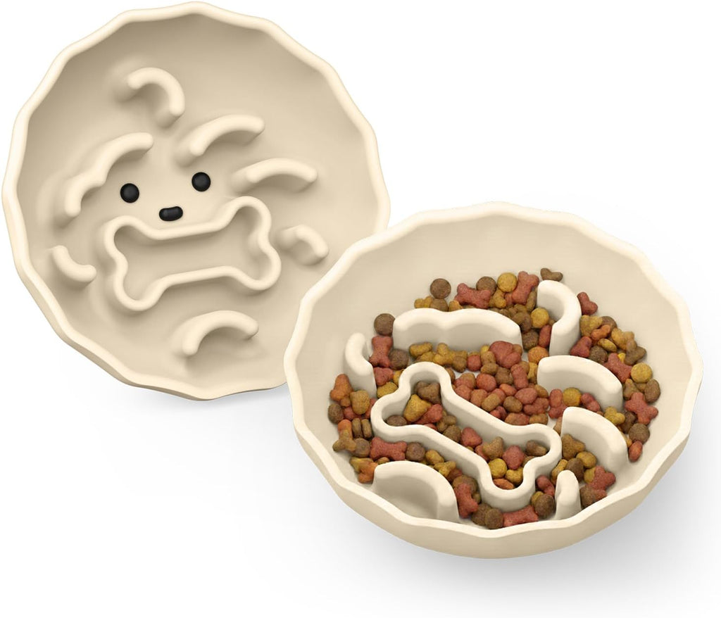 Slow Feeder Dog Bowls Made of Premium Food-Grade Silicone