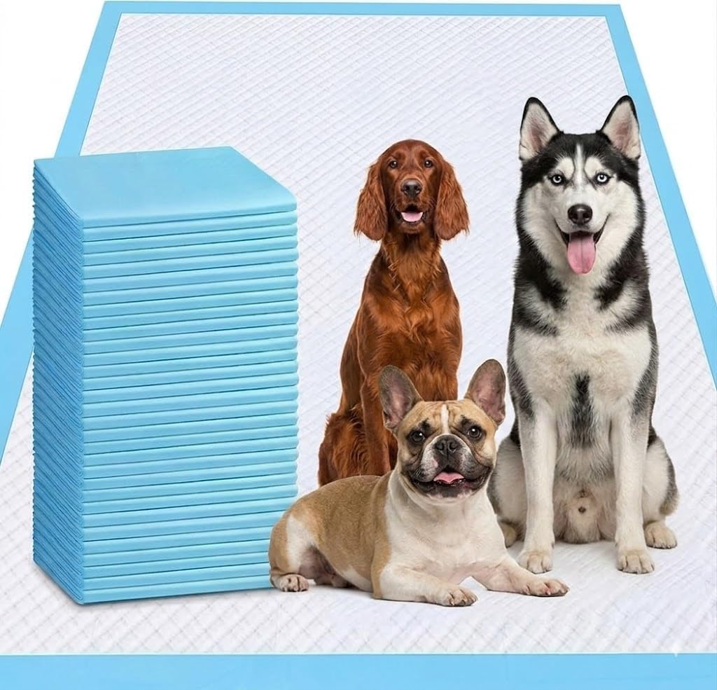 XXXXL Puppy Pee Pads 31"x47" 100 Count, Extra Large for Dogs, Leak-Proof & Super Absorbent, Thicken Disposable Potty Training Pads for Cats Rabbits