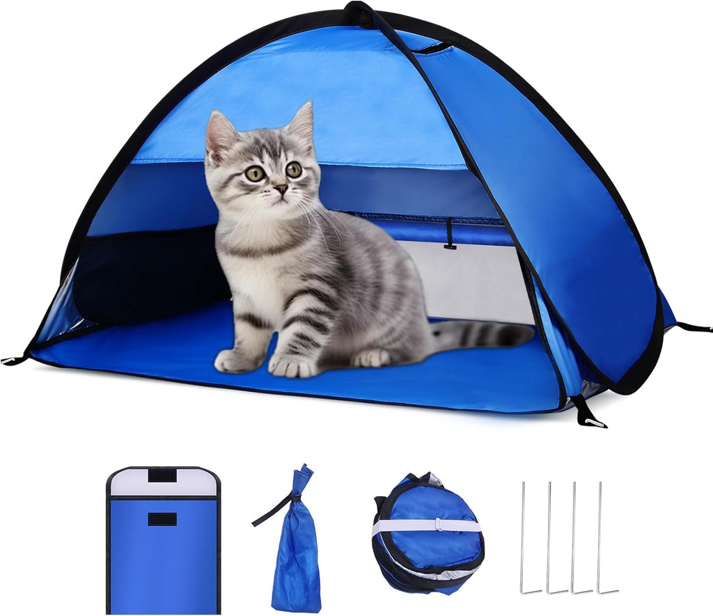 Beach Sun Shelters, Instant Sun Shade Canopy Head PopUp Canopy Automatic Shade Tent for Camping, Portable Windproof Waterproof with Mobile Phone Stand with Tent Nails, with Breathable Mesh, 70cm
