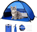 Beach Sun Shelters, Instant Sun Shade Canopy Head PopUp Canopy Automatic Shade Tent for Camping, Portable Windproof Waterproof with Mobile Phone Stand with Tent Nails, with Breathable Mesh, 70cm