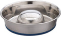 OurPets DuraPet Slow Feed Premium Stainless Steel Bowl (Heavyweight Durable Stainless Steel Bowls, Dog Food Bowl, and Dog Water Bowl) Great Alternative to Snuffle Mat for Dogs-Medium | Helps pace rapid eaters, durable easy clean design, an alternative ...