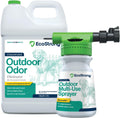 Eco Strong Outdoor Odor Eliminator | Outside Dog Urine Enzyme Cleaner – Powerful Pet, Cat, Animal Scent Deodorizer | Professional Strength for Yard, Turf, Kennels, Patios, Decks (Gallon with Sprayer)