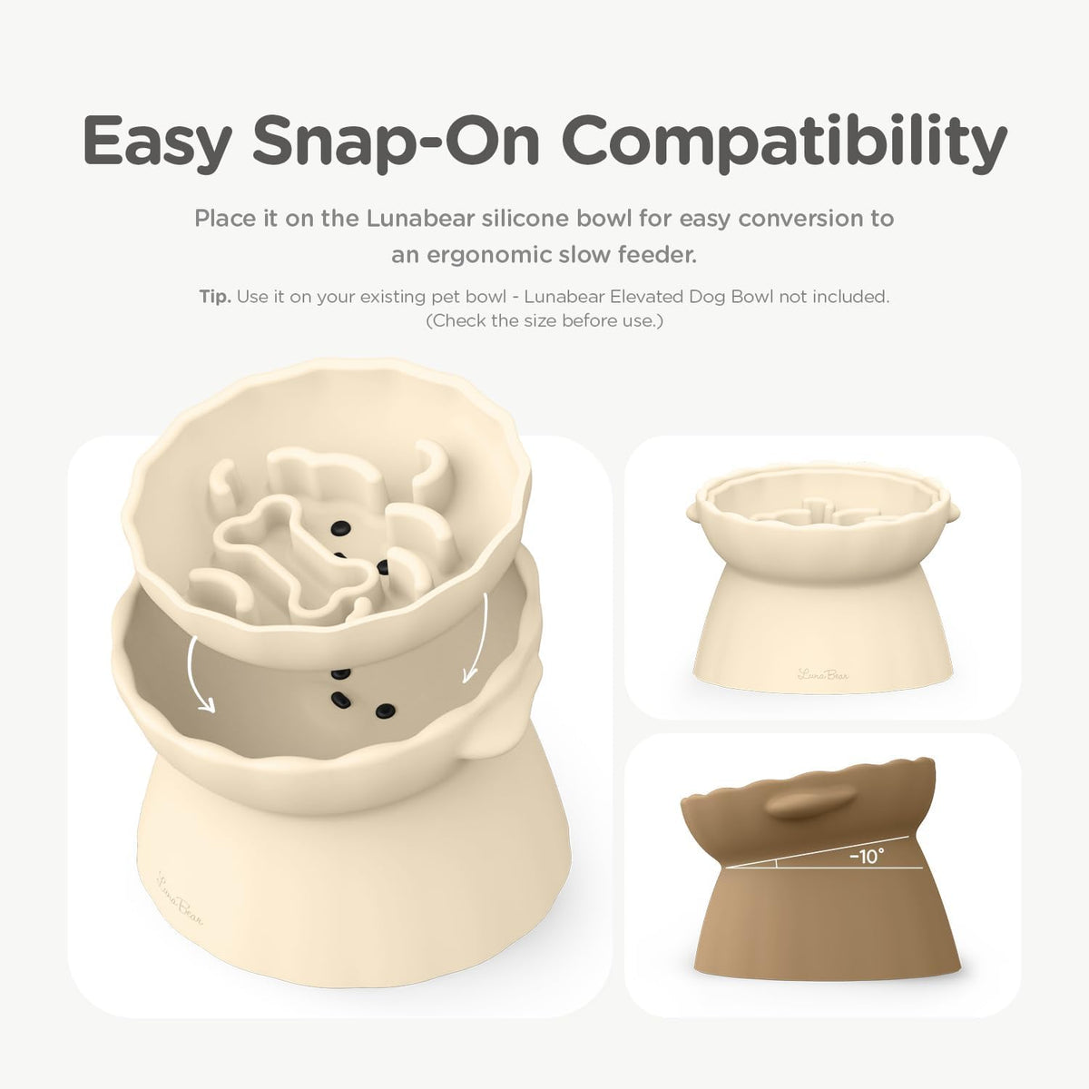 Slow Feeder Dog Bowls Made of Premium Food-Grade Silicone