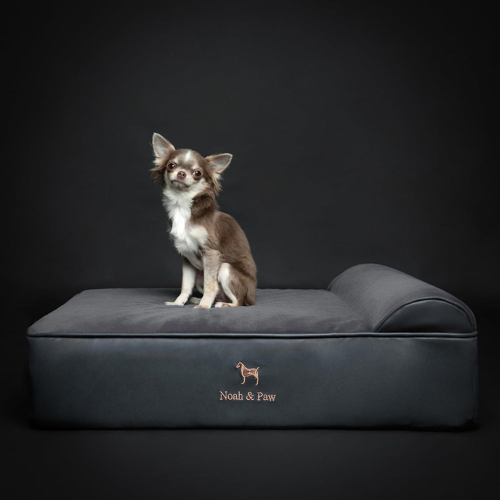 NOAH & PAW Medium Dog Bed Orthopedic Memory Foam Cooling Gel 28x23x7.5 in