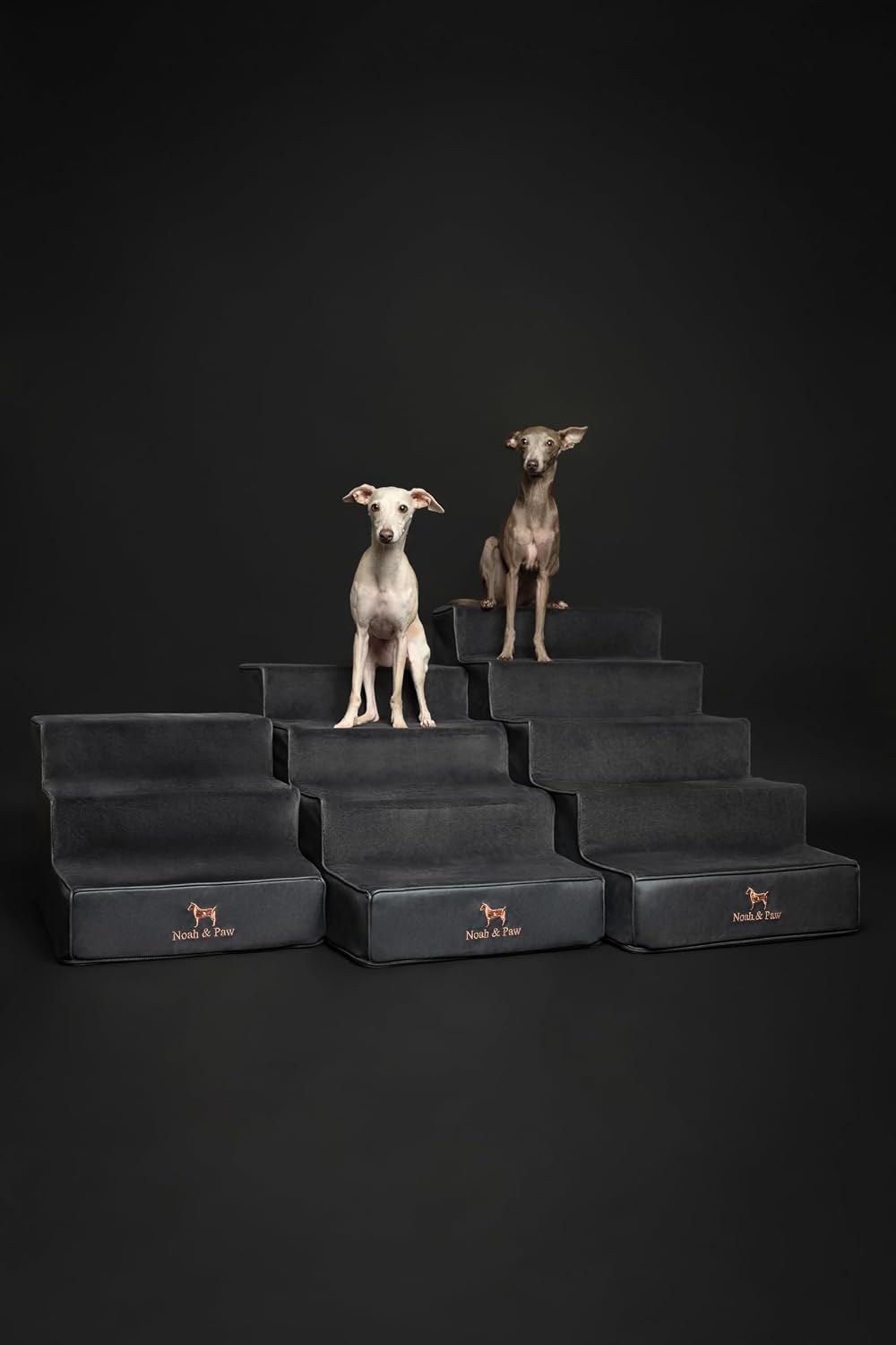 Noah & Paw Dog Steps for Bed, Up to 150lb, Extra Wide Dog Stairs for Bed