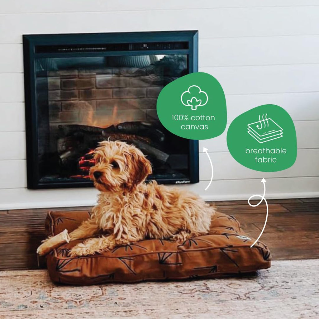 Molly Mutt Brown & Black Dog Bed Cover, Non-Toxic & 100% Cotton, 36"x45"x5"