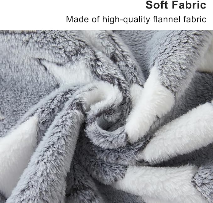 1 Pack 3 Blankets for Dog Puppy Cat (Large 41x31'', Purple, Pink, Brown)