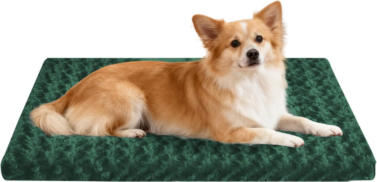 Dog Bed Mat for Small/Medium/Large Dogs Sleeping, Soft, Durable, Washable & Anti-Slip Crate Pads, Reversible Dog Mat Bed Kennel Mat Cat Bed M(30"*20"*1.5")